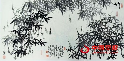 百岁仙翁光前裕后 来露墨竹新安一绝一一读郭因先生“吴来露的为人与竹画”有感(图2)